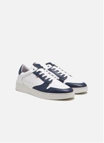 Baskets basses BASKET LUCAS 3 BLANC+MARINE homme blanc