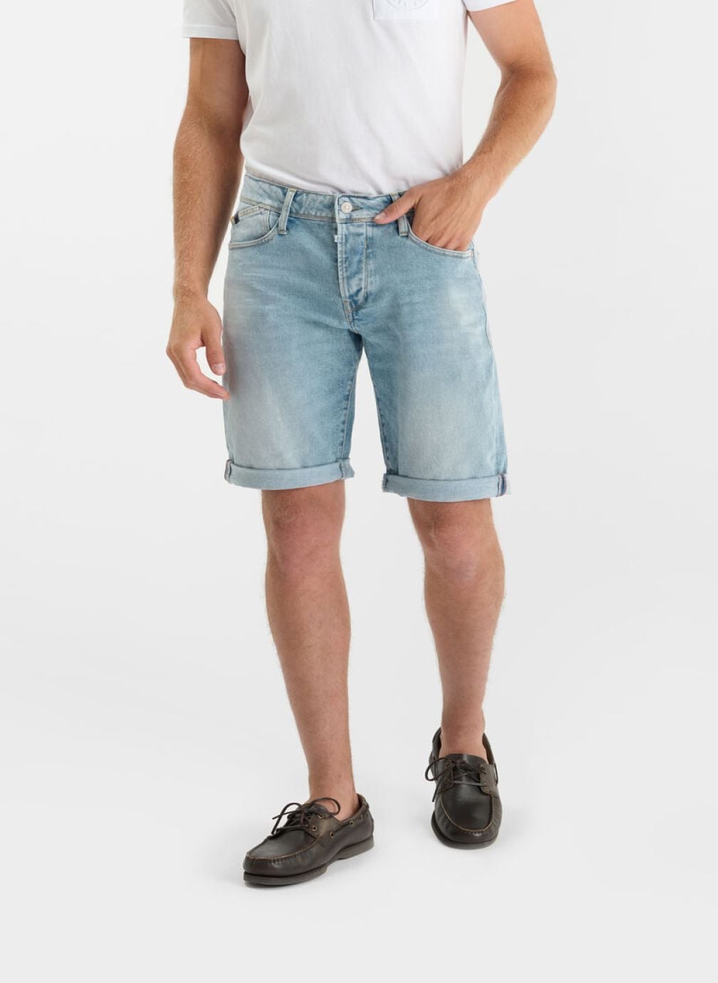 Bermudas Bermuda short en jeans LANDRES Blue homme bleu Le temps des cerises Bermudas Bermuda short en jeans LANDRES Blue homme bleu Bleu