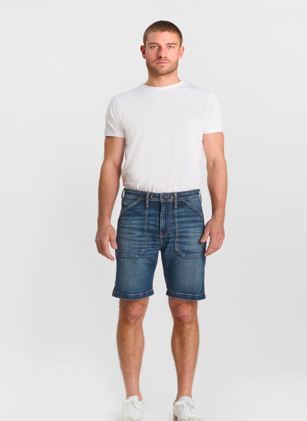 Bermudas Bermuda short en jeans ALVAR Blue homme bleu Le temps des cerises Bermudas Bermuda short en jeans ALVAR Blue homme bleu Bleu