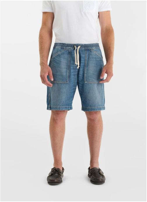 Le temps des cerises Bermudas Bermuda short en jeans OSTO Blue homme bleu