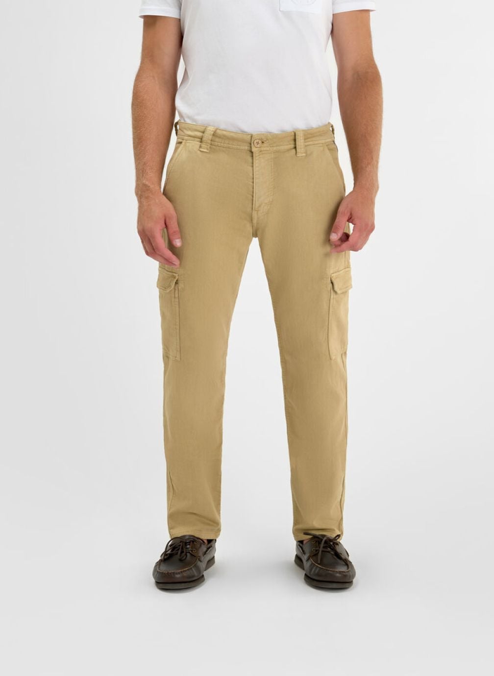 Pantalons droits Pantalon cargo SELIAN Beige homme beige Le temps des cerises Pantalons droits Pantalon cargo SELIAN Beige homme beige Beige