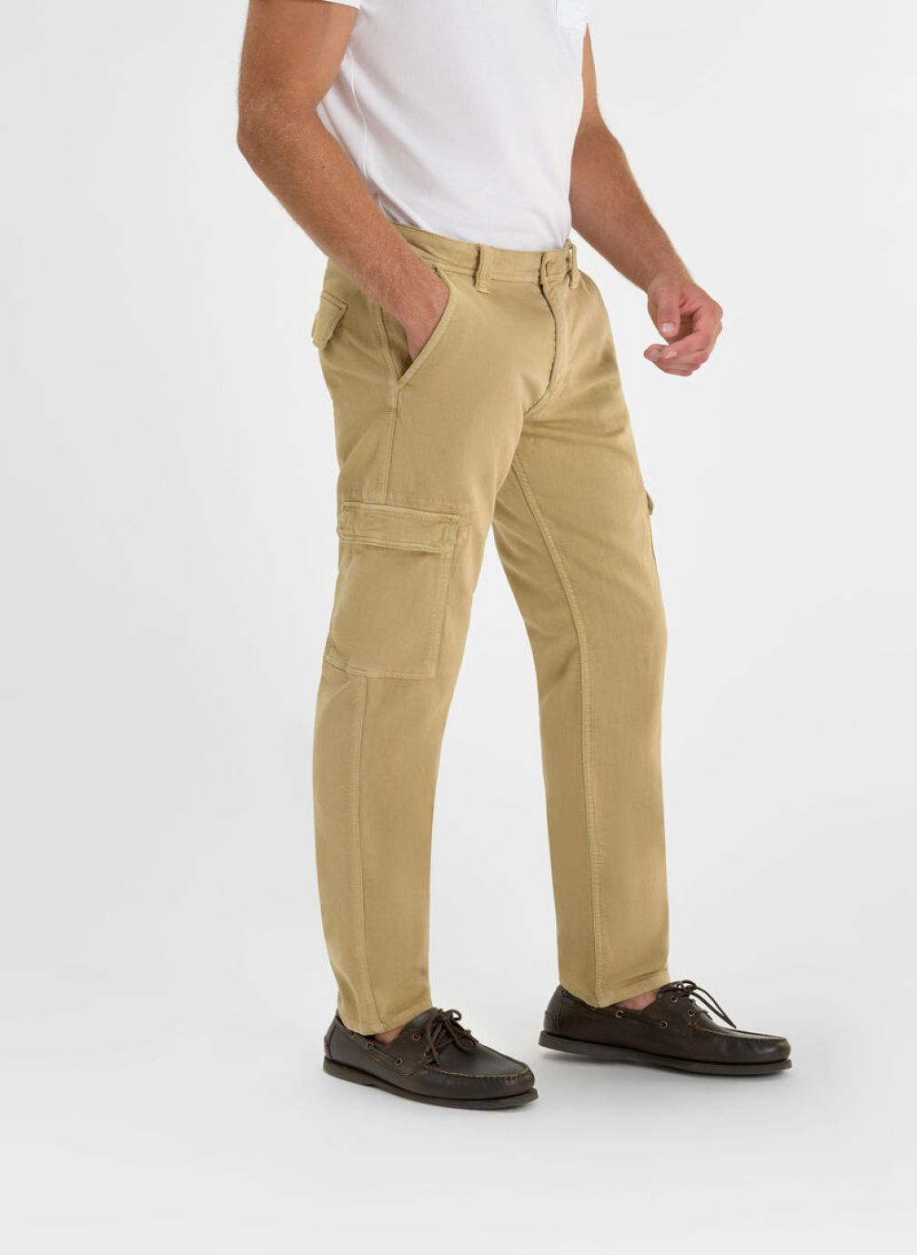 Pantalons droits Pantalon cargo SELIAN Beige homme beige Le temps des cerises Pantalons droits Pantalon cargo SELIAN Beige homme beige Beige