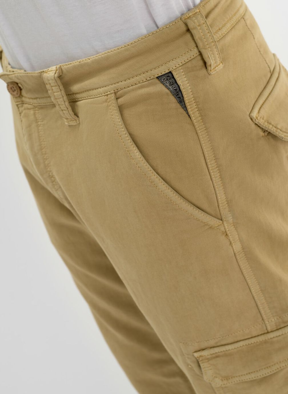 Pantalons droits Pantalon cargo SELIAN Beige homme beige Le temps des cerises Pantalons droits Pantalon cargo SELIAN Beige homme beige Beige