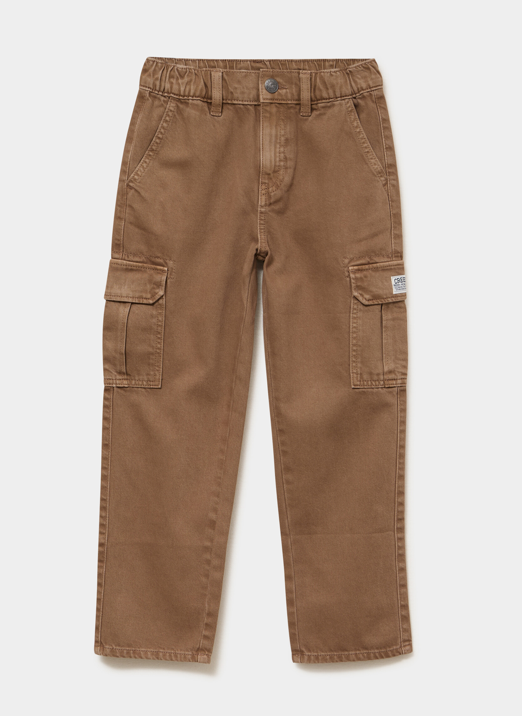 Pantalons Pantalon - CRE2PANCARGO garçon marron CREEKS Pantalons Pantalon - CRE2PANCARGO garçon marron Marron foncé