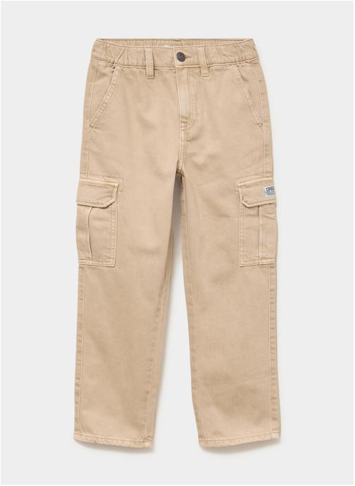 CREEKS Pantalons CRE2PANCARGO garçon beige