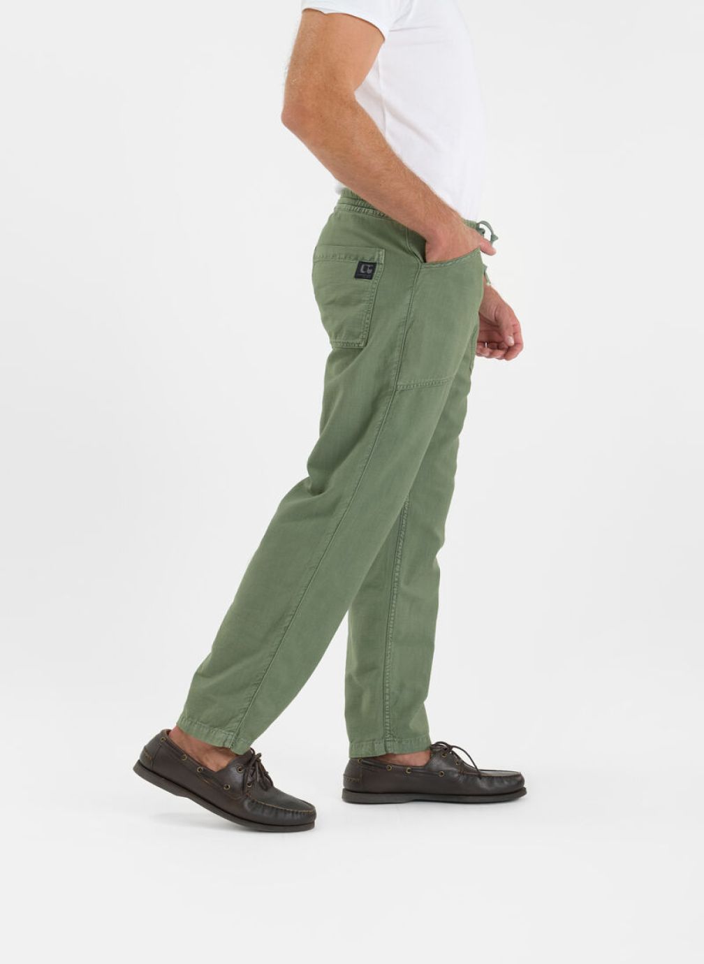 Pantalons droits Pantalon loose Khaki homme vert Le temps des cerises Pantalons droits Pantalon loose Khaki homme vert Kaki