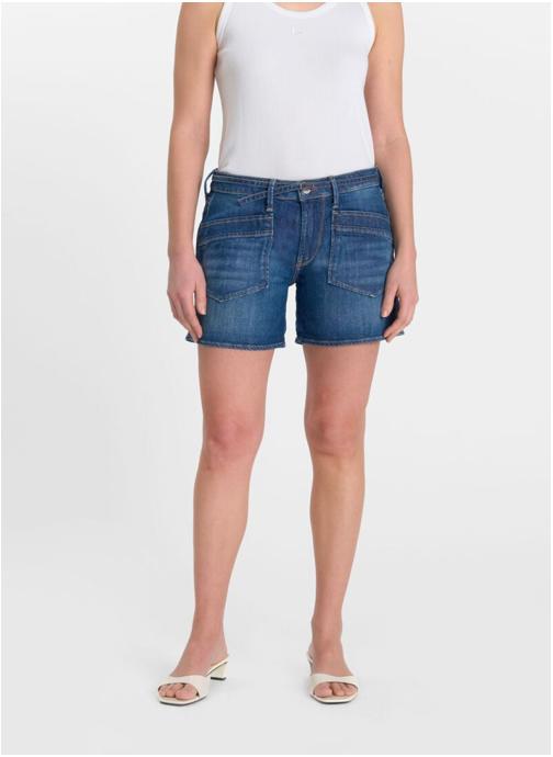 Le temps des cerises Shorts Short en jeans SIBENIK Blue femme bleu