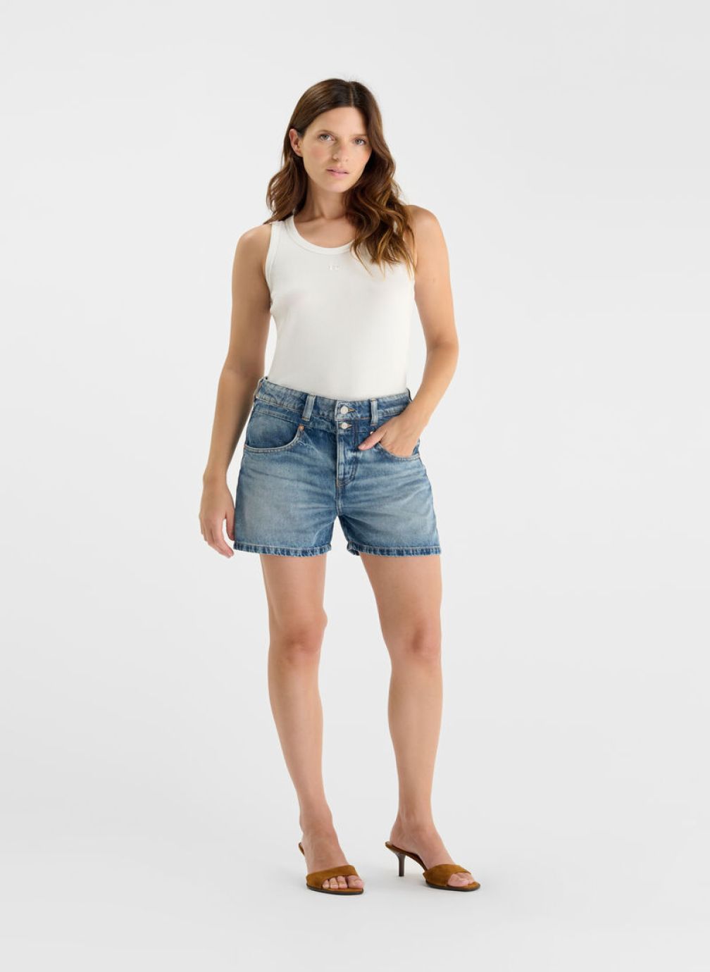 Shorts Short en jeans FANNI Blue femme bleu Le temps des cerises Shorts Short en jeans FANNI Blue femme bleu Bleu
