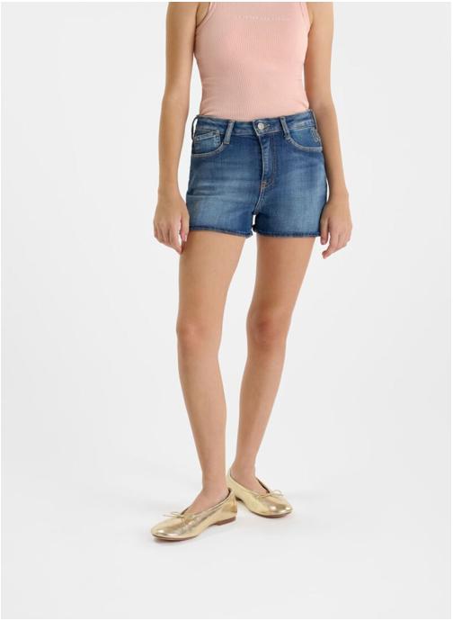 Le temps des cerises Shorts Short en jeans TIKO Blue fille bleu