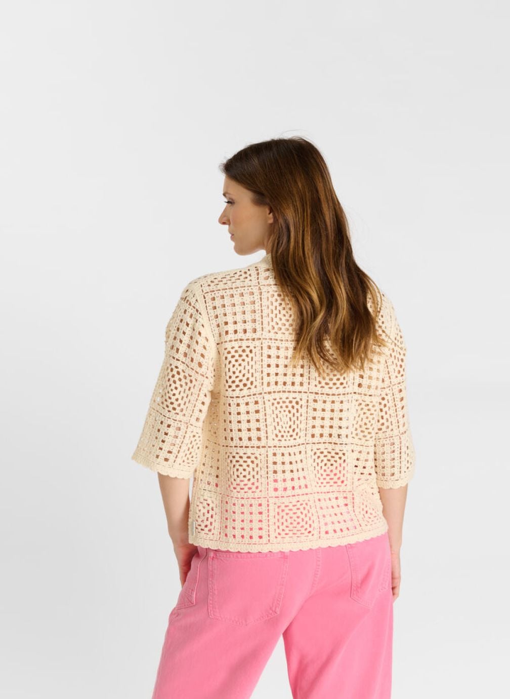 Chemises Cardigan ELMAR White femme beige Le temps des cerises Chemises Cardigan ELMAR White femme beige Crème
