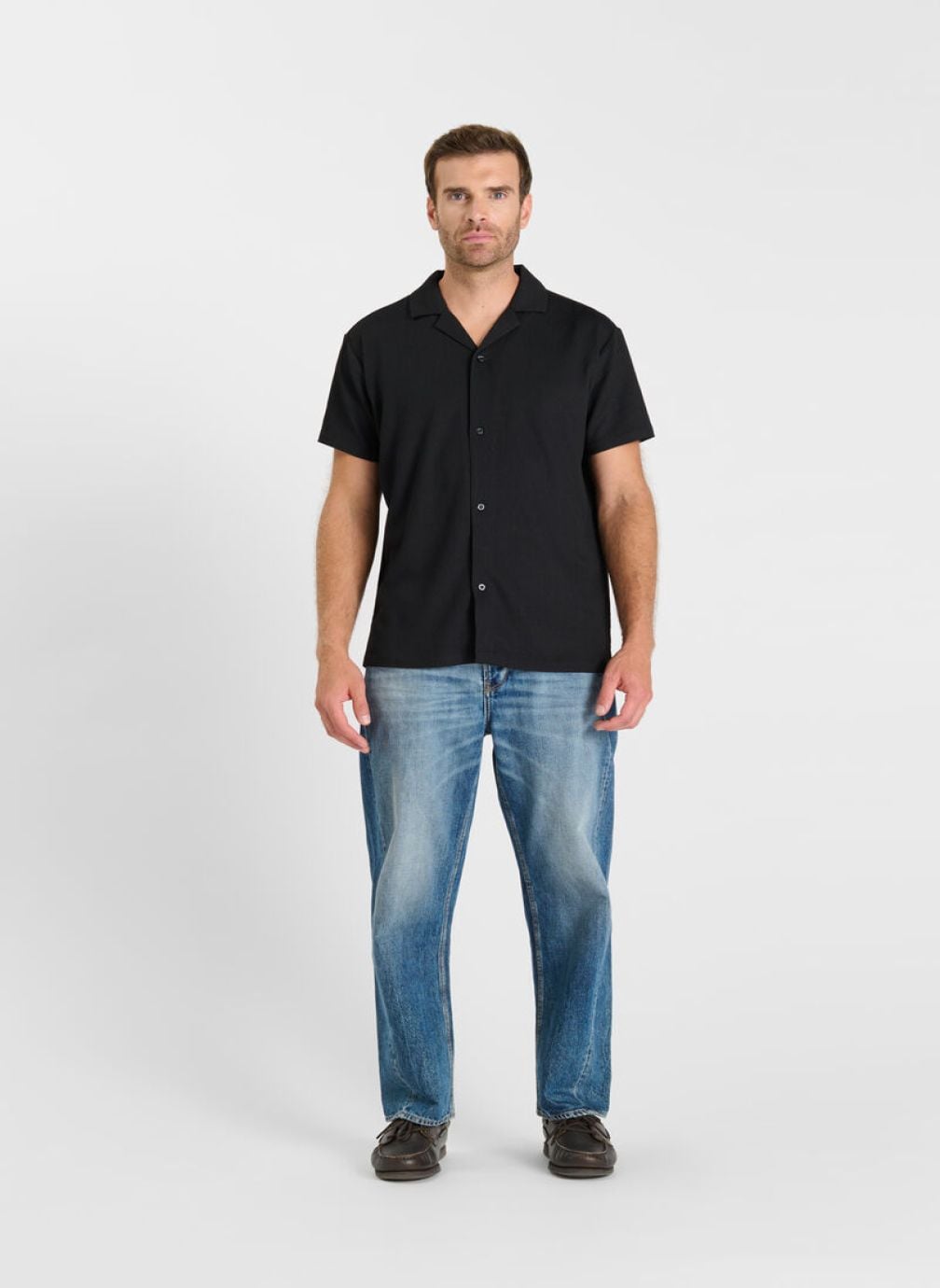 Chemises Chemise LARIS Black homme noir Le temps des cerises Chemises Chemise LARIS Black homme noir Noir