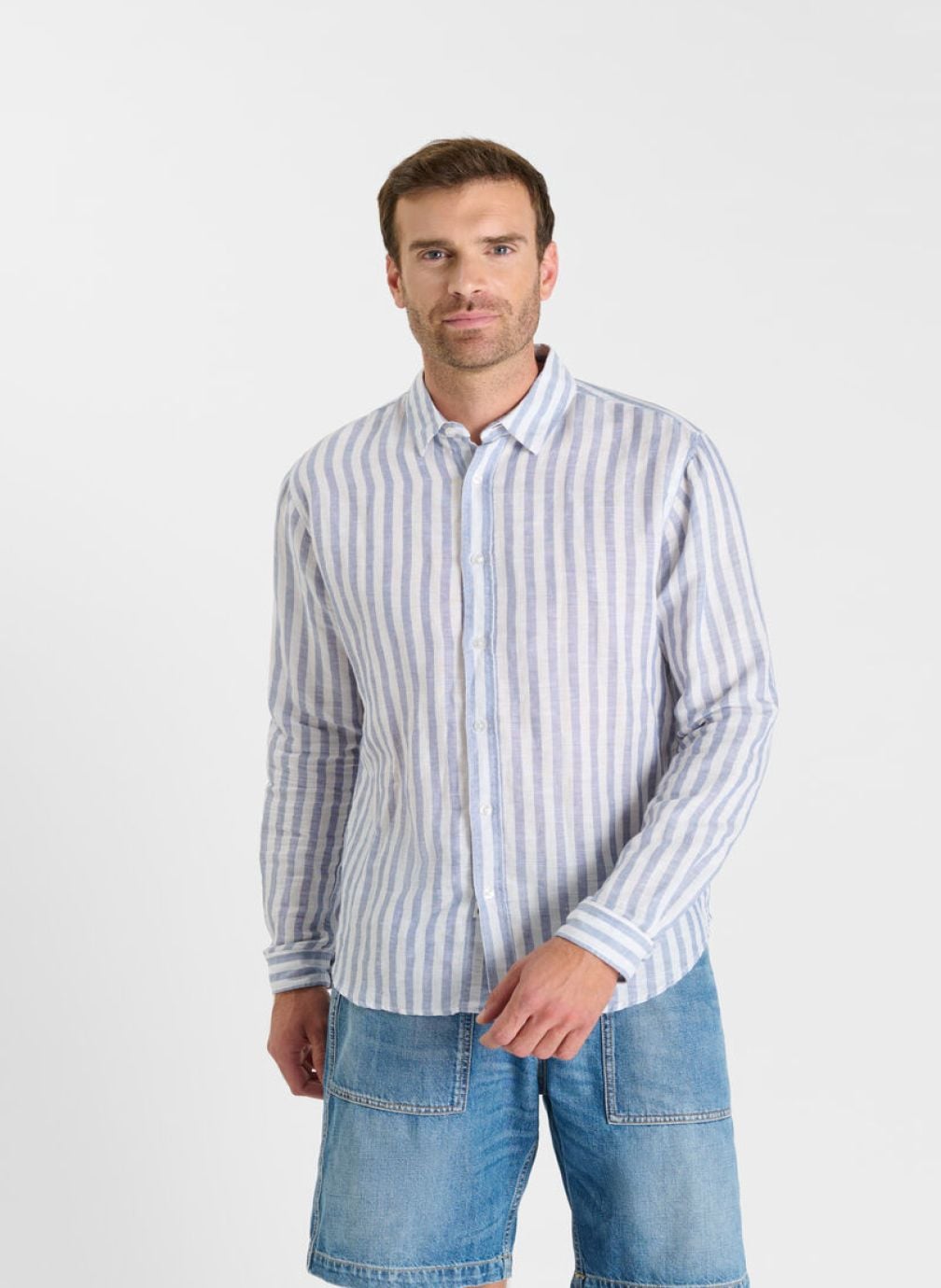 Chemises Chemise LIKA Blue homme bleu Le temps des cerises Chemises Chemise LIKA Blue homme bleu Bleu