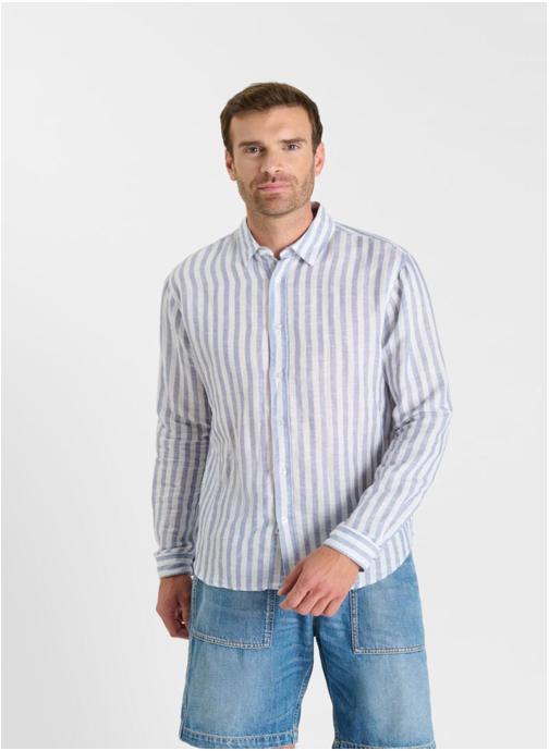 Le temps des cerises Chemises Chemise LIKA Blue homme bleu