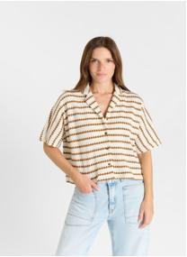 Chemises Chemise CLEO White femme marron Le temps des cerises Chemises Chemise CLEO White femme marron Marron clair