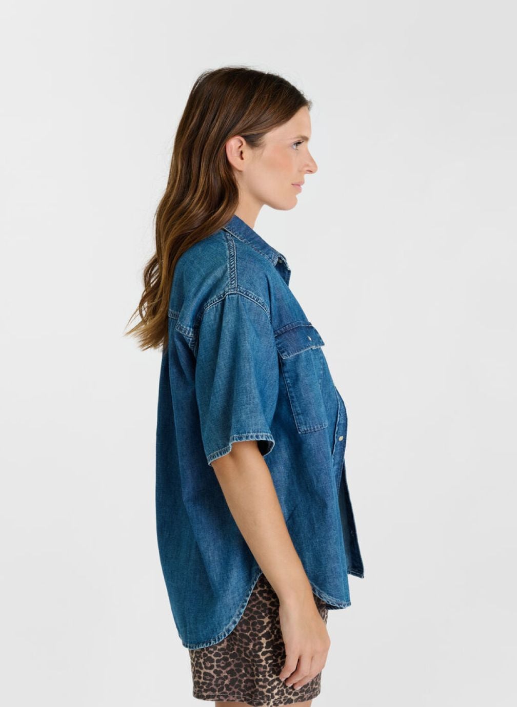 Chemises Chemise en jeans LIVIANE Blue femme bleu Le temps des cerises Chemises Chemise en jeans LIVIANE Blue femme bleu Bleu