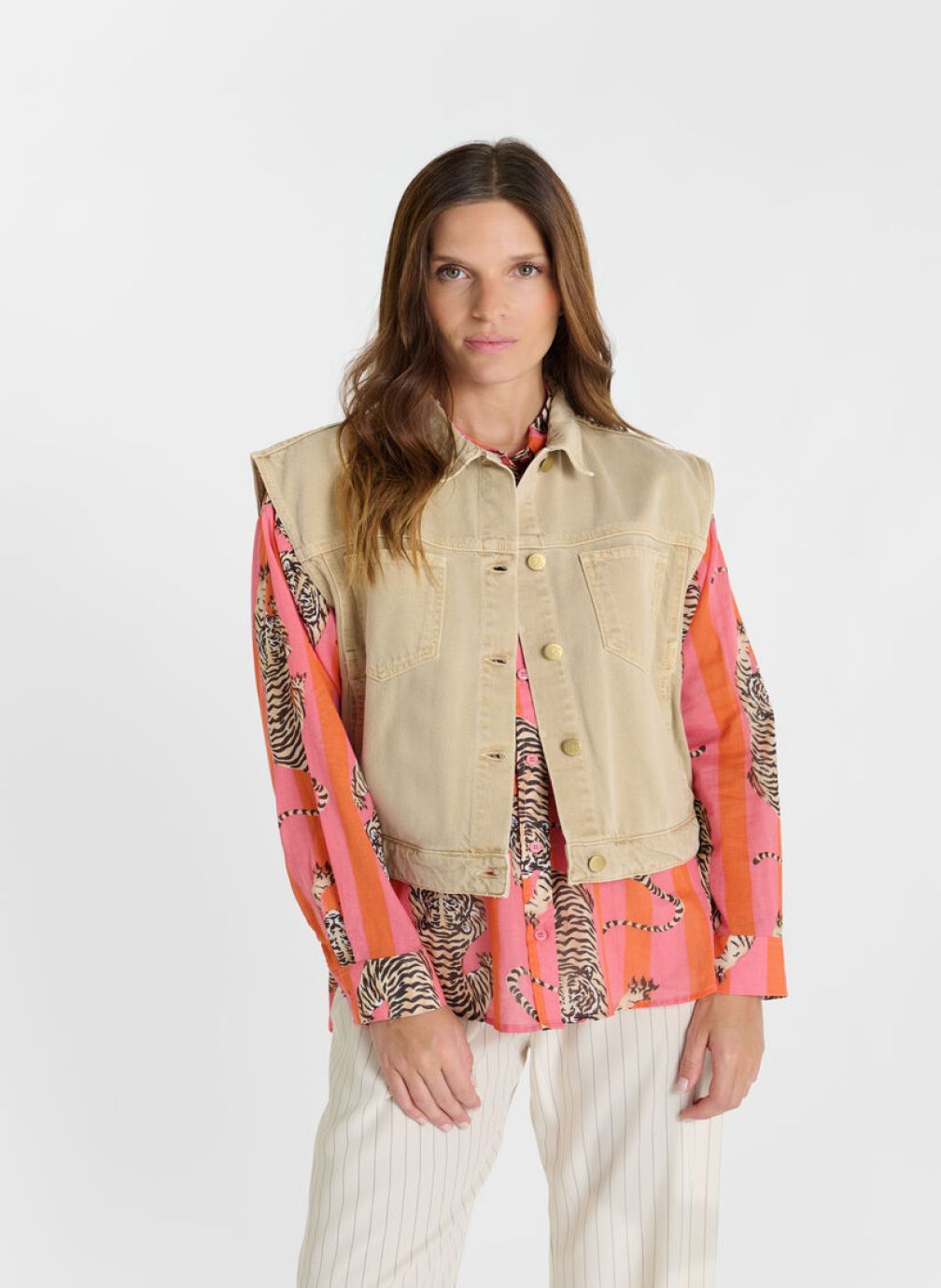 Vestes Veste MALLARD Beige femme beige Le temps des cerises Vestes Veste MALLARD Beige femme beige Beige