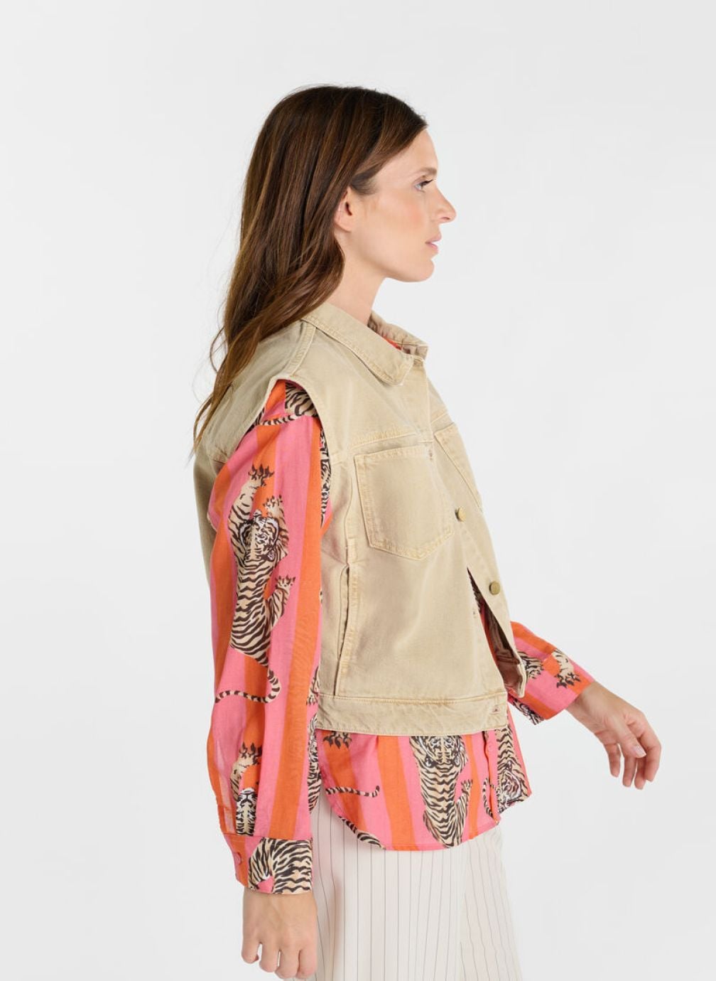 Vestes Veste MALLARD Beige femme beige Le temps des cerises Vestes Veste MALLARD Beige femme beige Beige