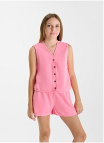 Gilets Gilet BANDOL Pink fille rose Le temps des cerises Gilets Gilet BANDOL Pink fille rose Rose