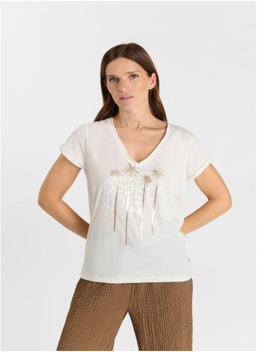 Le temps des cerises Tee-shirts Tee-Shirt VEKO White femme blanc