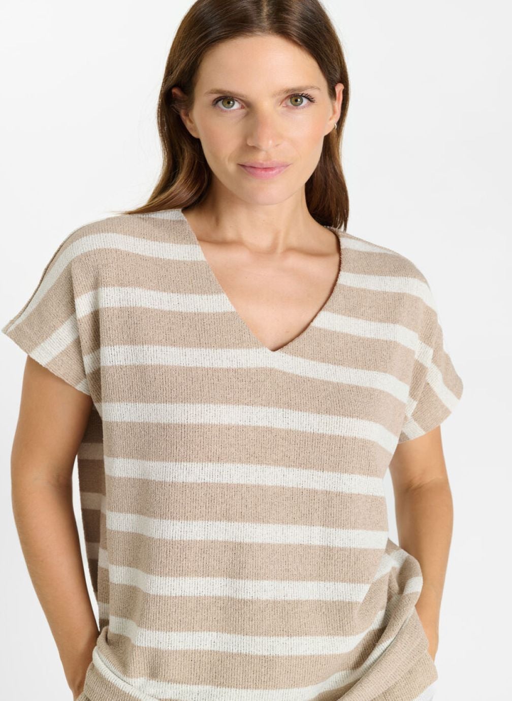 Tee-shirts Tee-Shirt FERGUS Beige femme beige Le temps des cerises Tee-shirts Tee-Shirt FERGUS Beige femme beige Beige