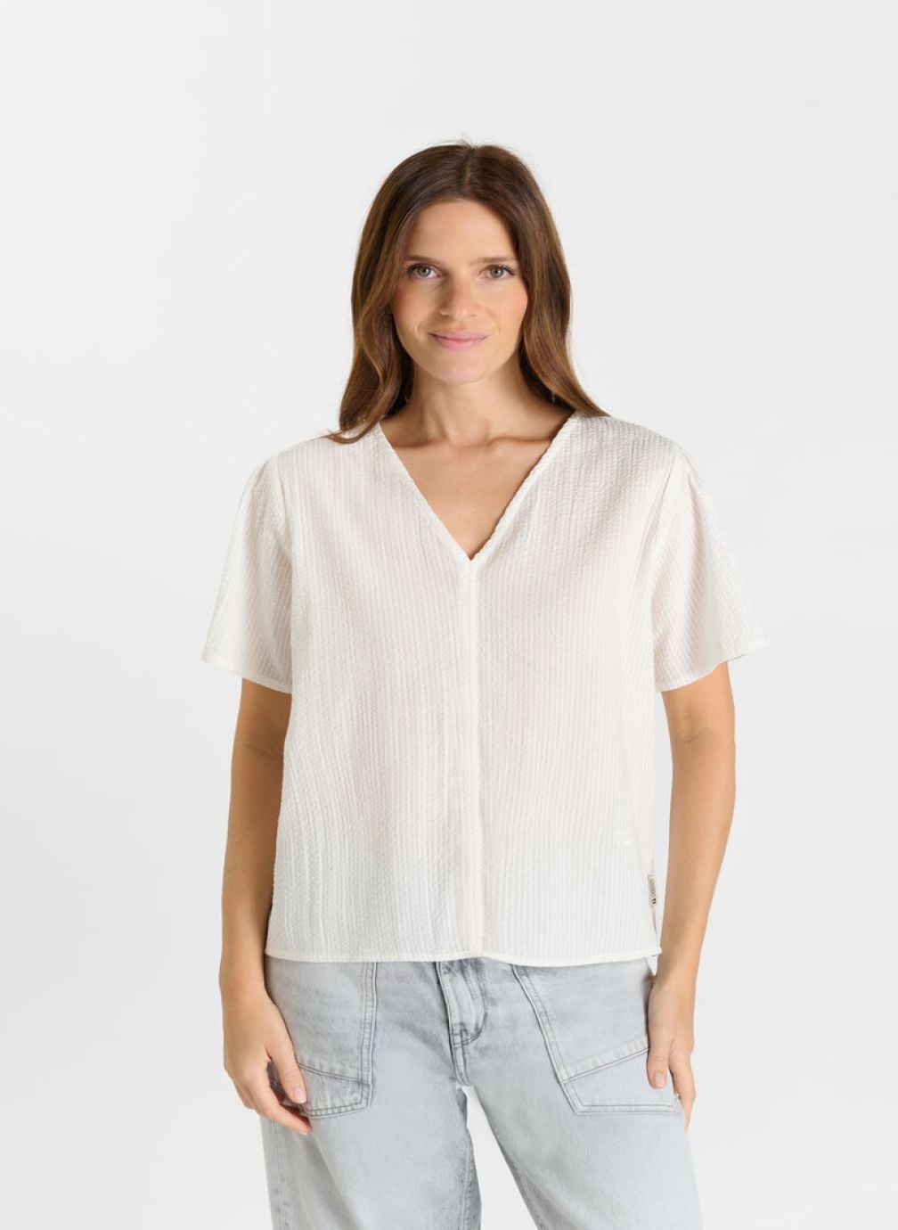 Tee-shirts Top LIAM White femme blanc Le temps des cerises Tee-shirts Top LIAM White femme blanc Blanc