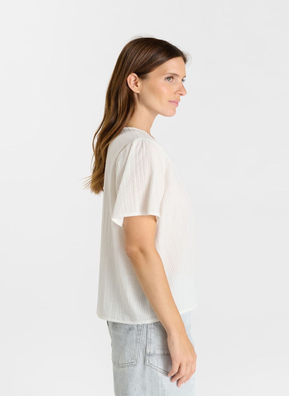 Tee-shirts Top LIAM White femme blanc Le temps des cerises Tee-shirts Top LIAM White femme blanc Blanc
