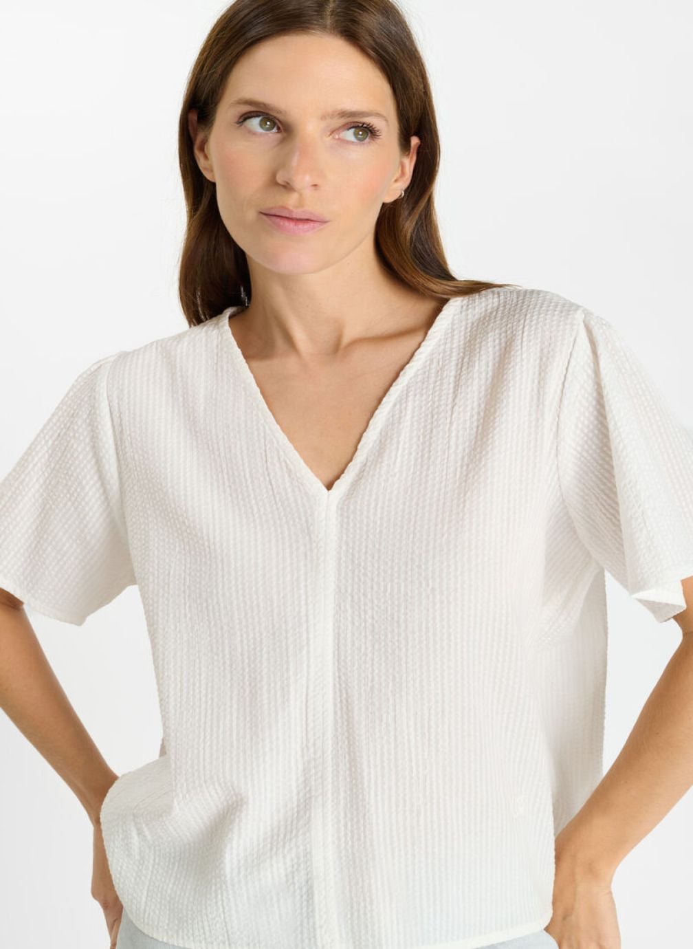 Tee-shirts Top LIAM White femme blanc Le temps des cerises Tee-shirts Top LIAM White femme blanc Blanc