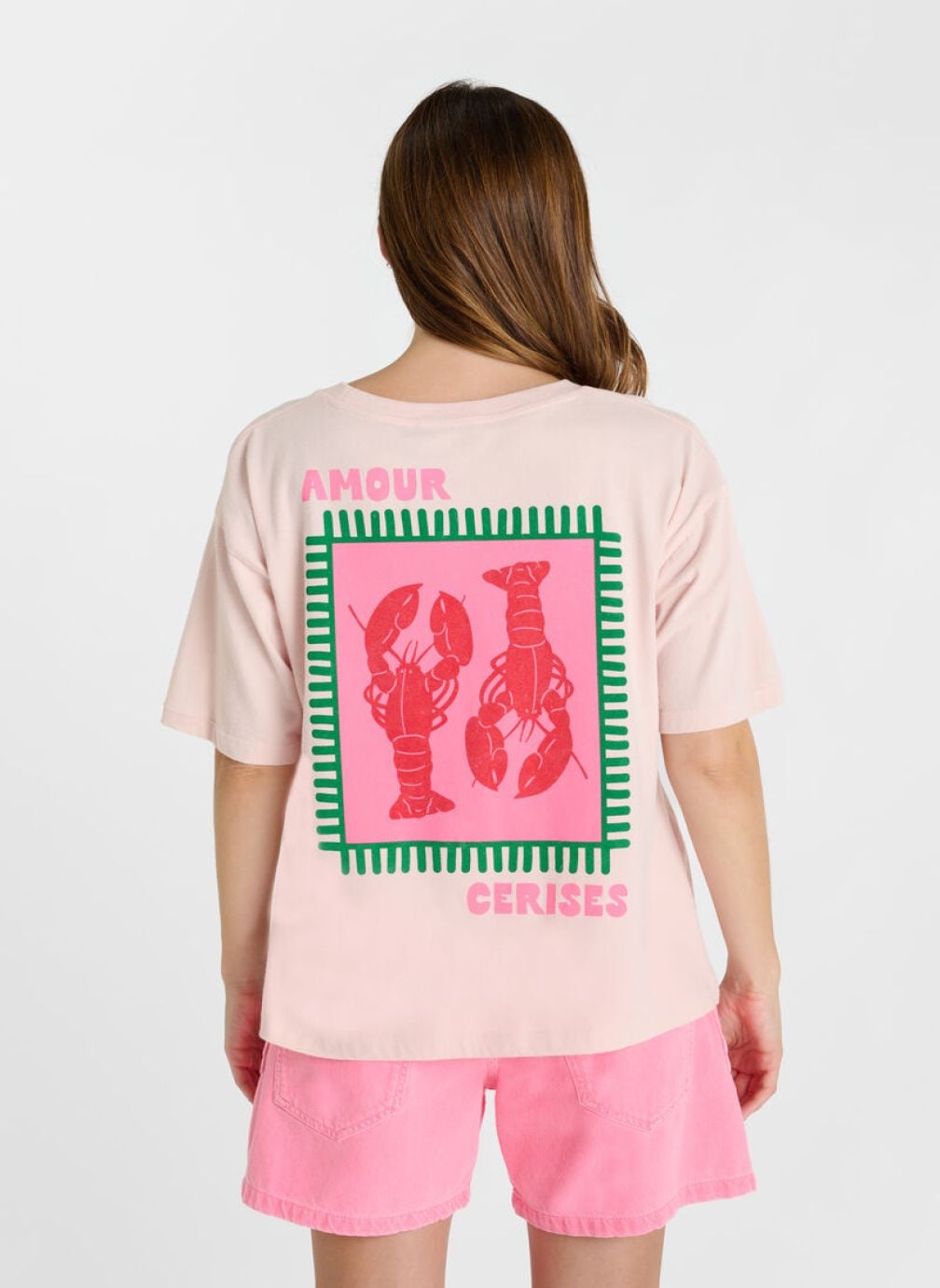 Tee-shirts Tee-Shirt HOMARD Pink femme rose Le temps des cerises Tee-shirts Tee-Shirt HOMARD Pink femme rose Rose