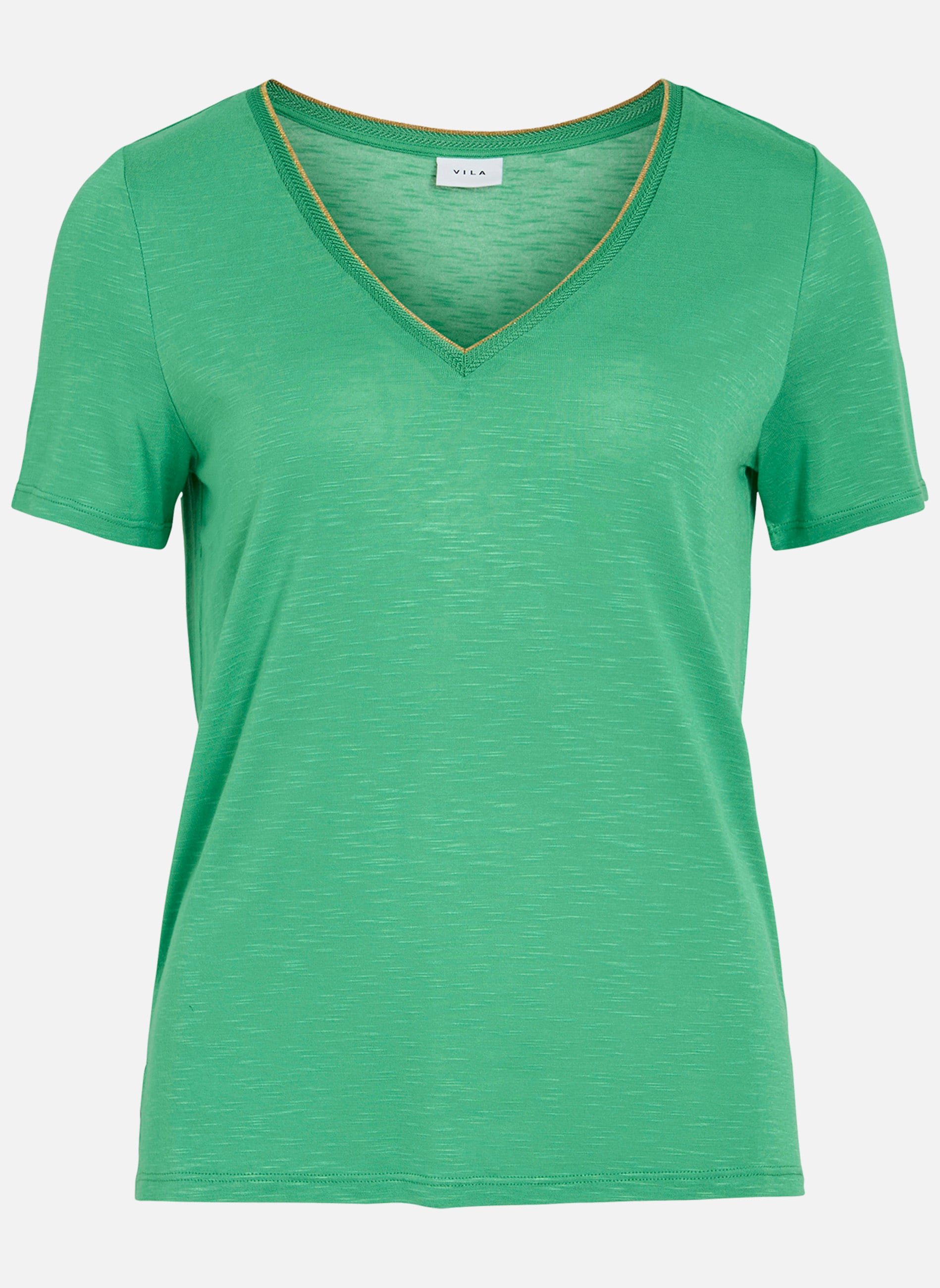Tee-shirts T-shirt droit - 14080877 femme vert Vila Tee-shirts T-shirt droit - 14080877 femme vert Vert