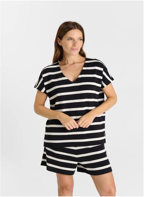 Le temps des cerises Tee-shirts Tee-Shirt FERGUS Black femme noir