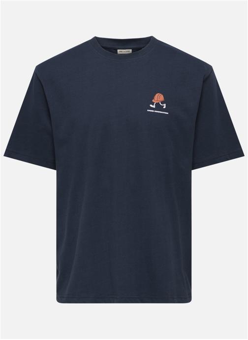 Only & Sons Tee-shirts T-shirt coton col rond droit - 22037481 homme bleu