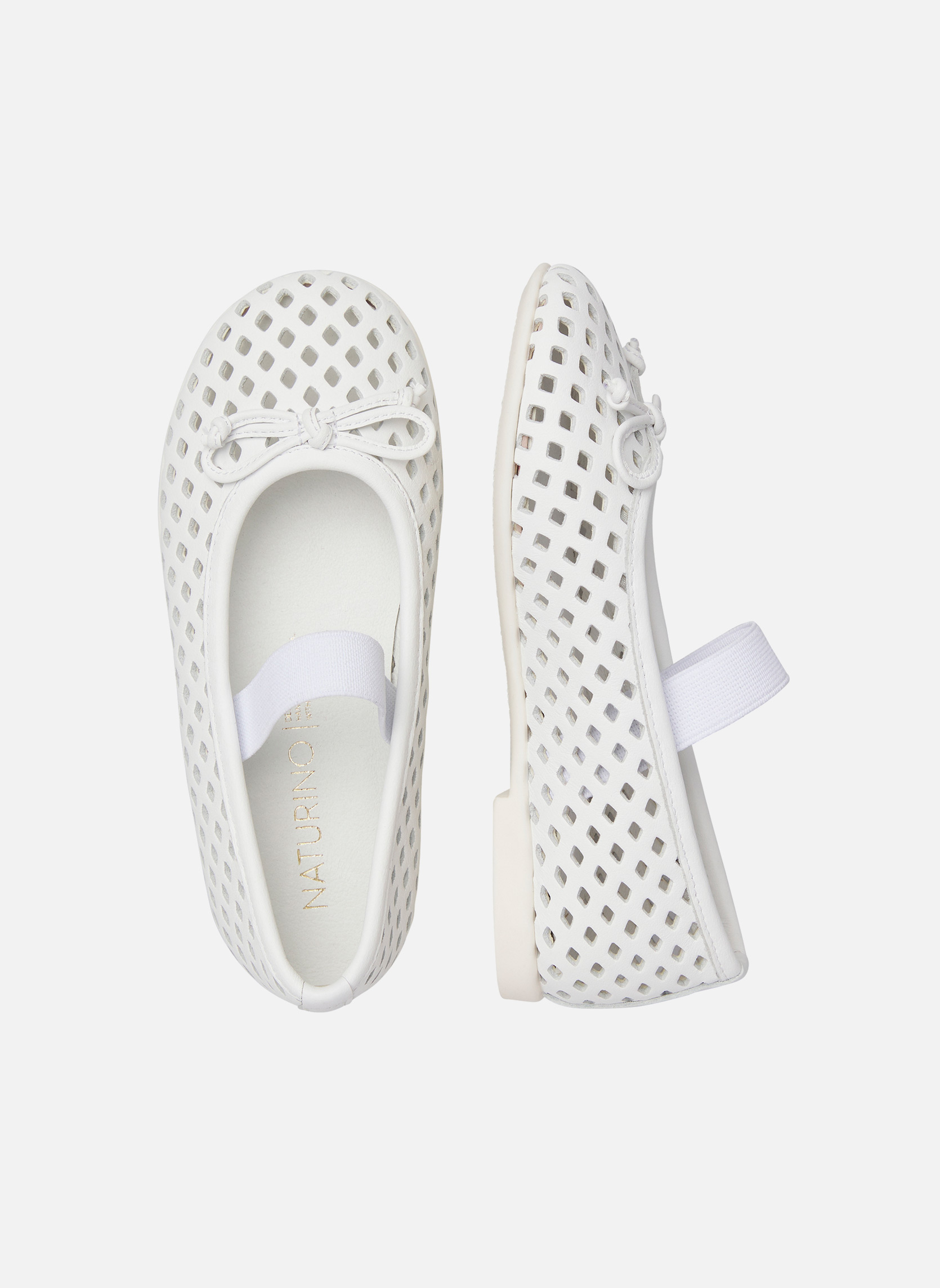 Ballerines Ballerines LEYCI Noir- fille blanc Naturino Ballerines Ballerines LEYCI Noir- fille blanc Blanc