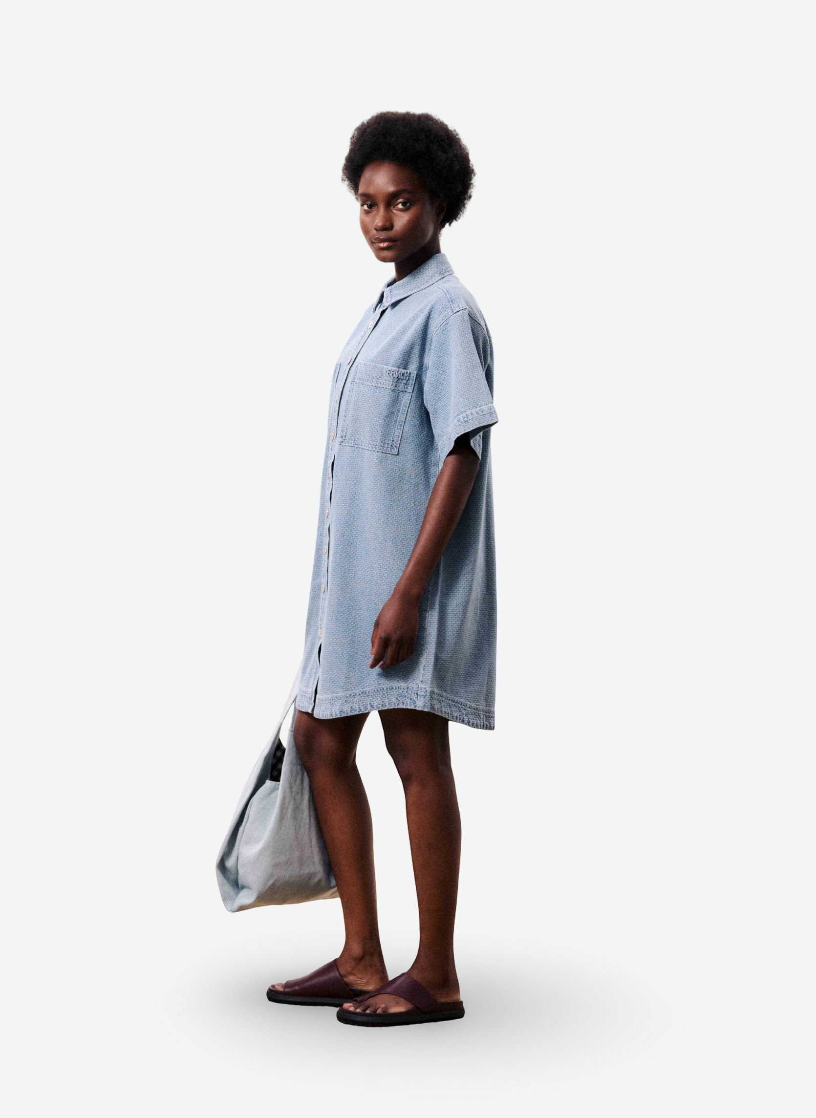 Robes BERYL femme bleu FRNCH Robes BERYL femme bleu Bleu clair