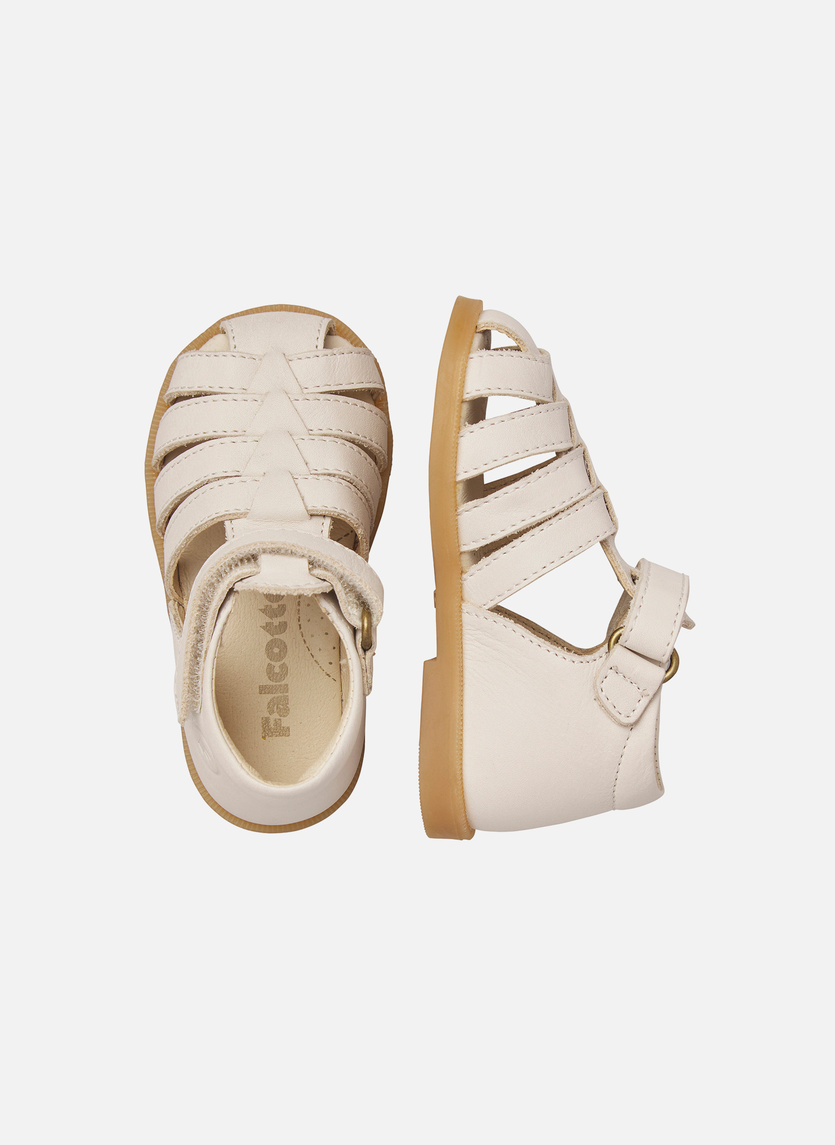 Sandales Sandales WAKATOBI Blanc crème- fille blanc Falcotto Sandales Sandales WAKATOBI Blanc crème- fille blanc Blanc