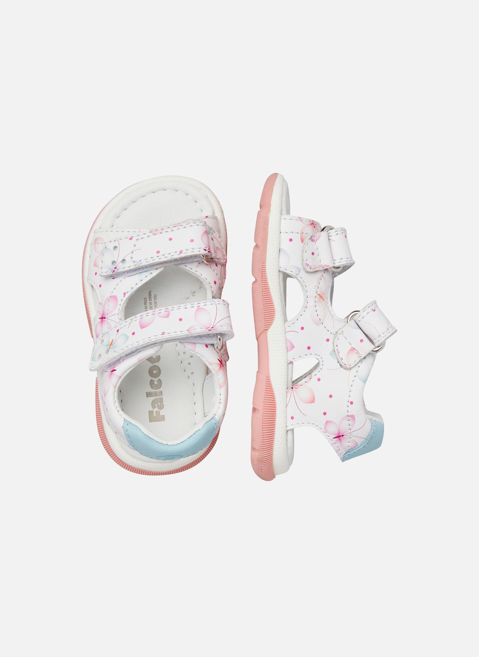 Sandales Sandales WUNNY Blanc-Rose- fille blanc Falcotto Sandales Sandales WUNNY Blanc-Rose- fille blanc Blanc