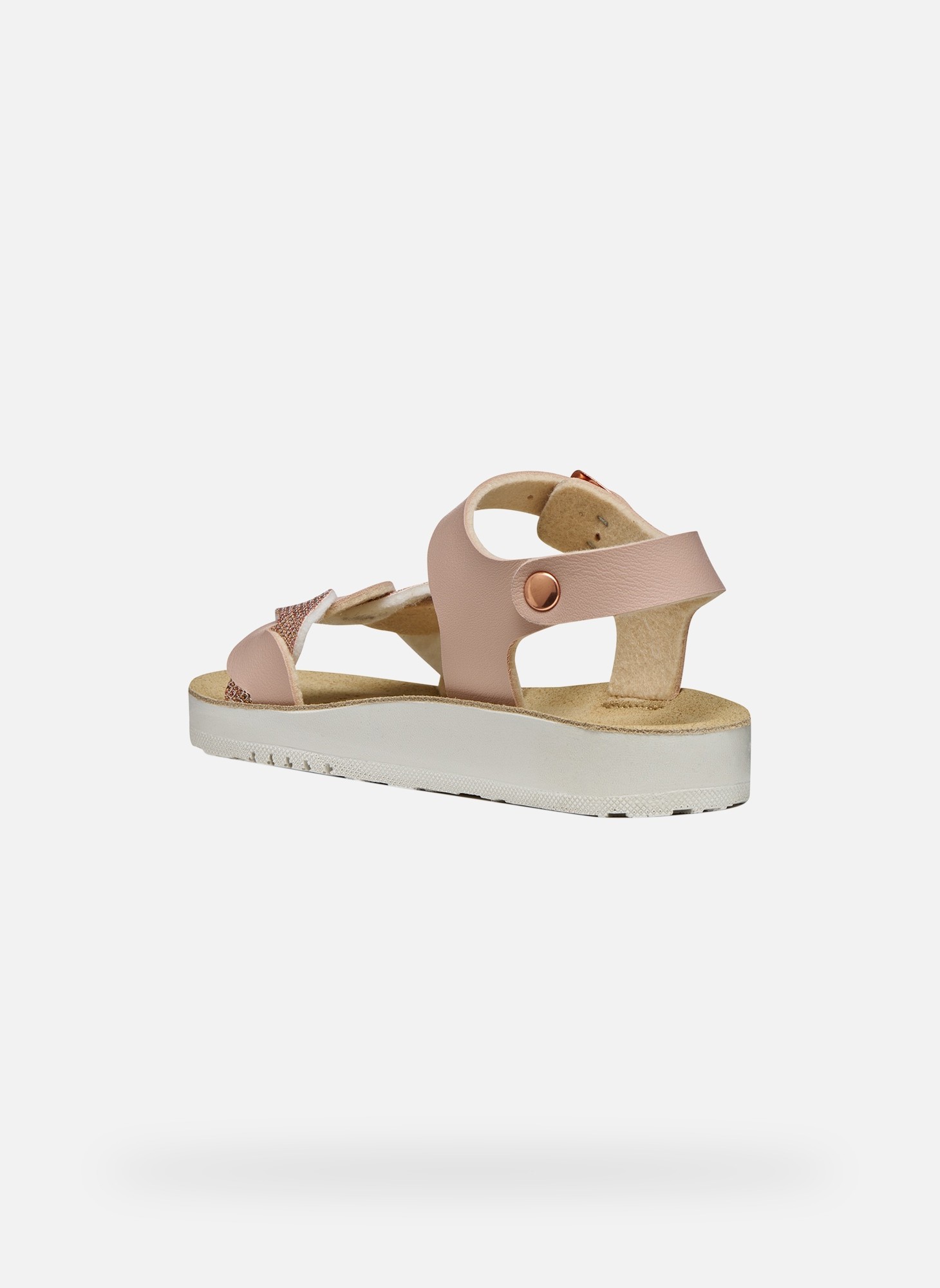 Sandales SANDAL COSTAREI GIRL fille rose Geox Sandales SANDAL COSTAREI GIRL fille rose Rose