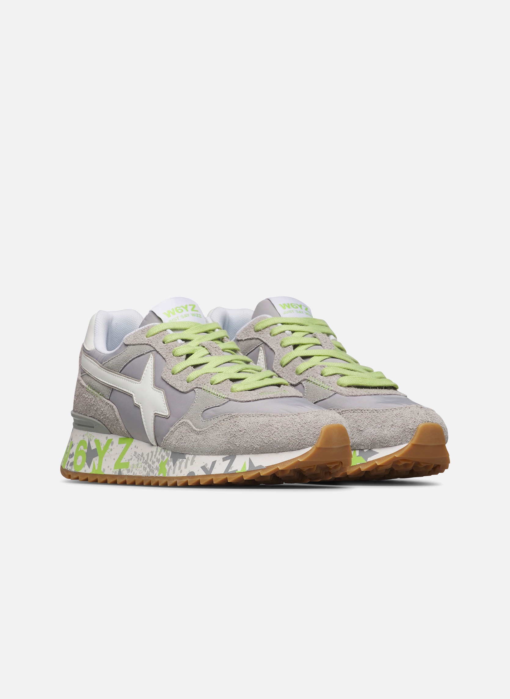Baskets basses Sneakers YAK-M. Gris-Blanc homme gris W6YZ Baskets basses Sneakers YAK-M. Gris-Blanc homme gris Gris