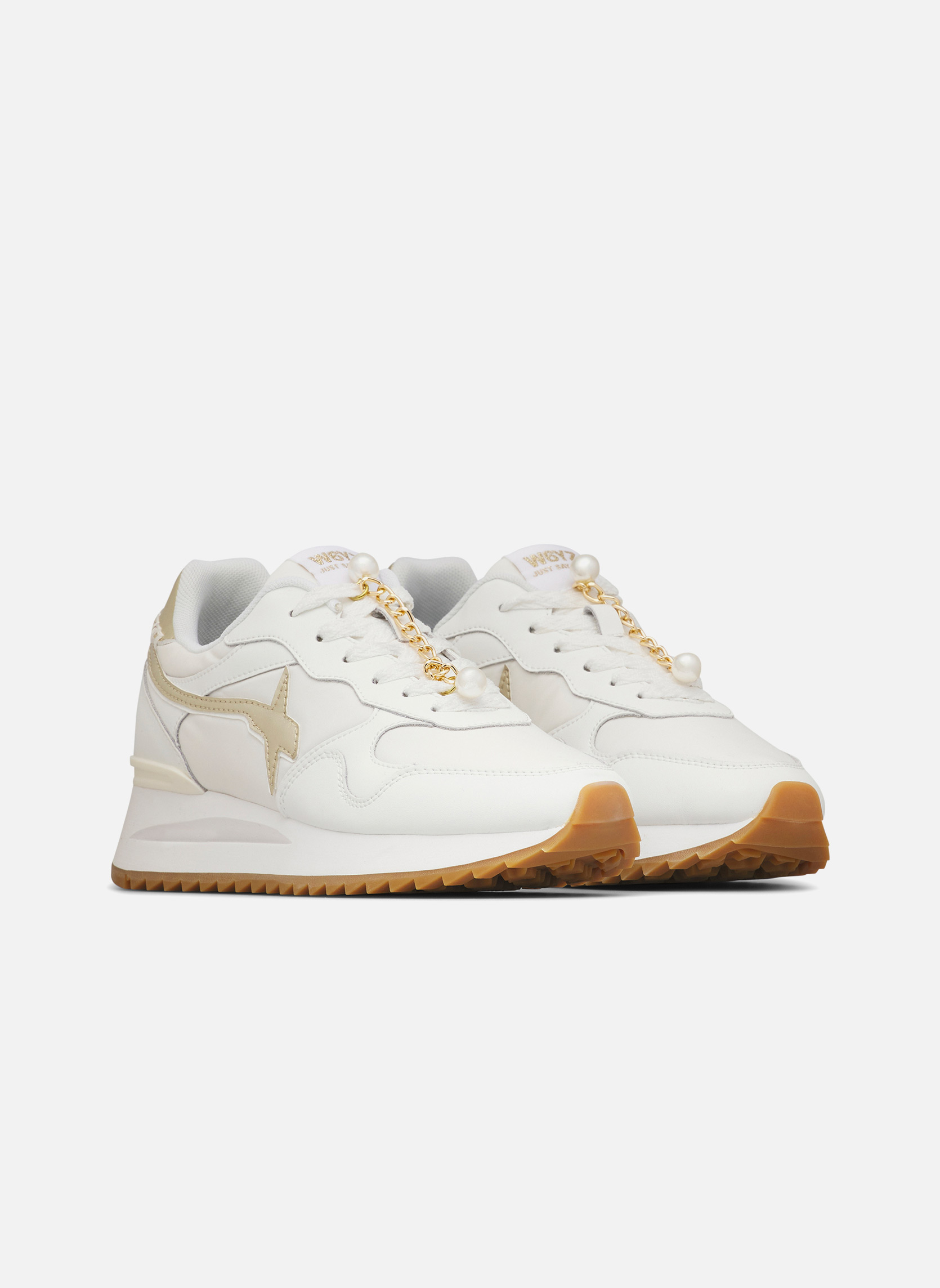 Baskets basses Sneakers YAK-W. Blanc-Platine-Blanc femme blanc W6YZ Baskets basses Sneakers YAK-W. Blanc-Platine-Blanc femme blanc Blanc