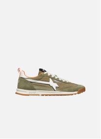 Baskets basses Sneakers KEY-M. Kaki-Blanc homme vert