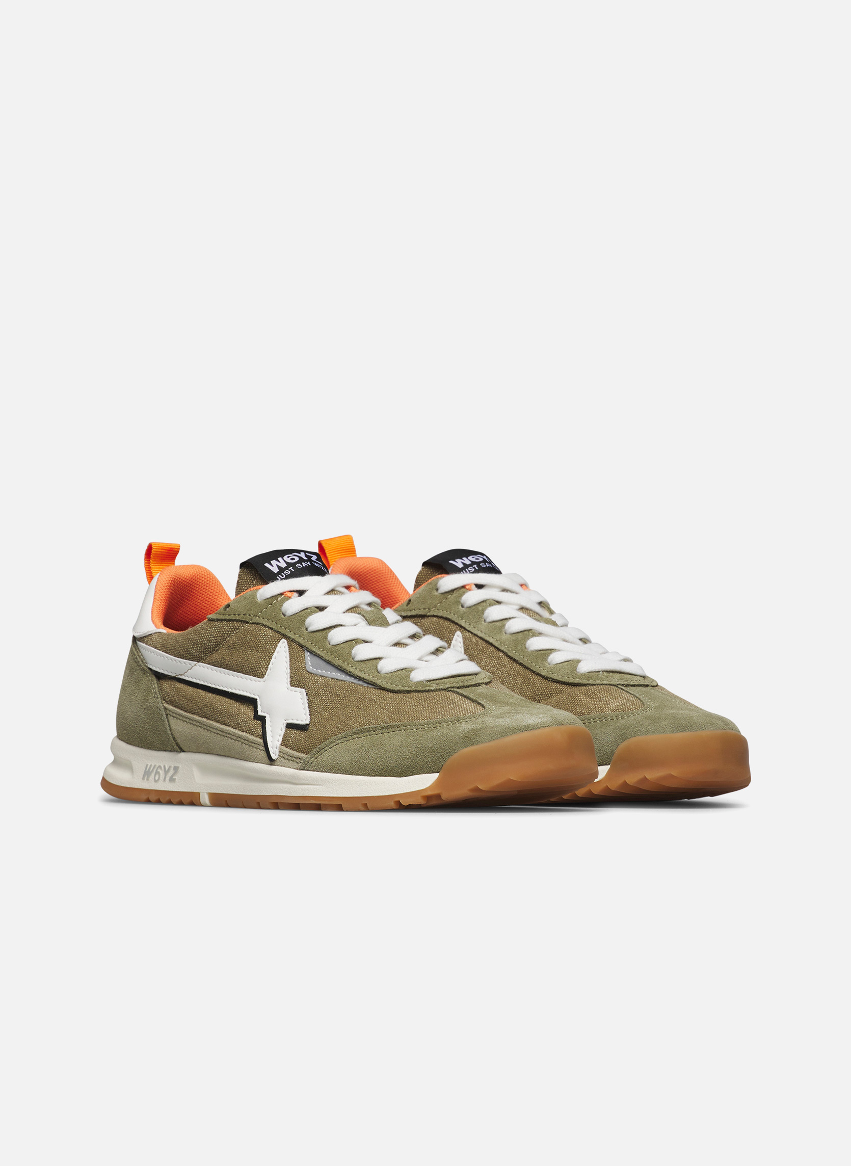 Baskets basses Sneakers KEY-M. Kaki-Blanc homme vert W6YZ Baskets basses Sneakers KEY-M. Kaki-Blanc homme vert Vert foncé