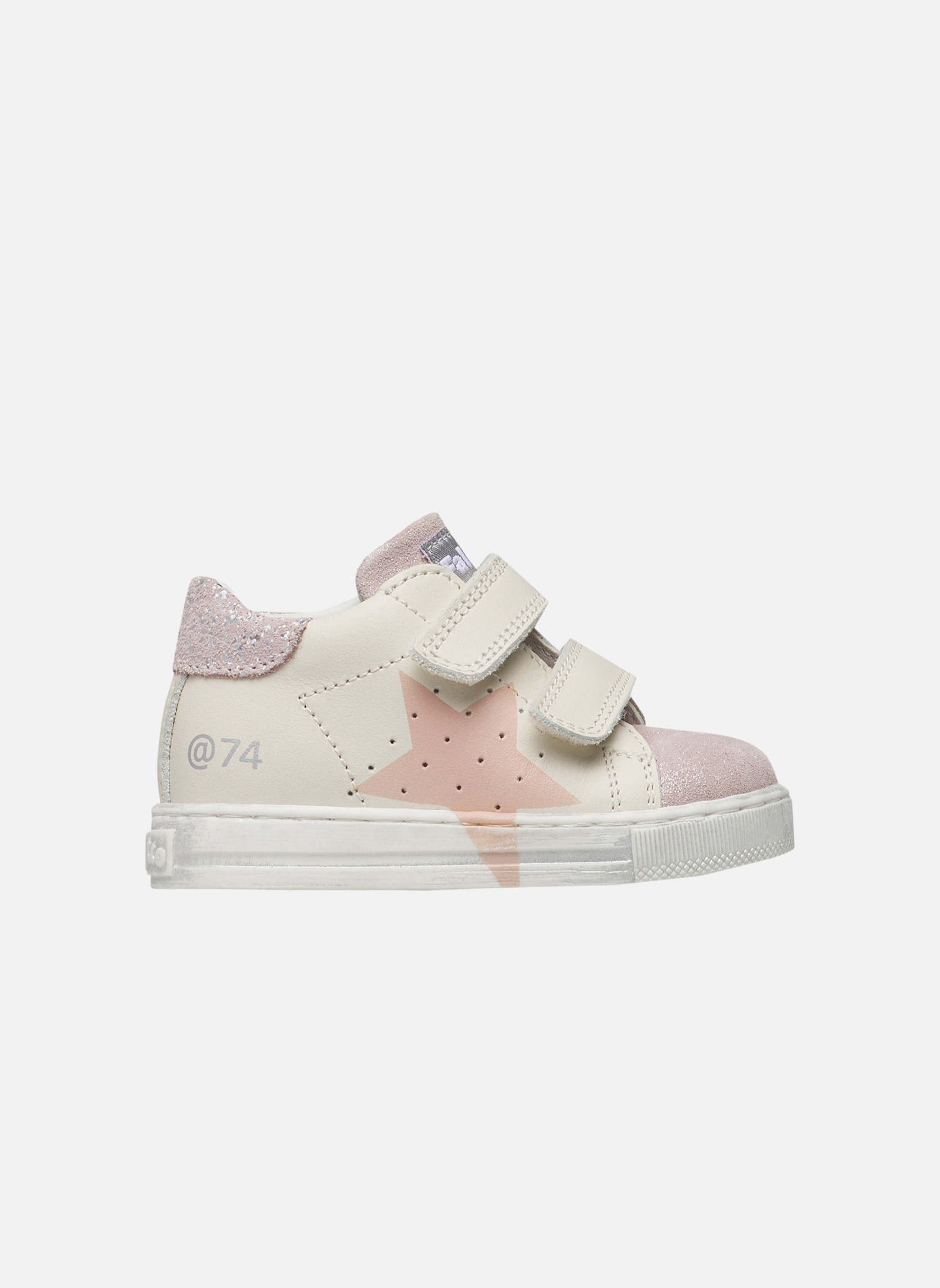 Baskets basses Sneakers SALAZAR 3 VL Blanc crème-Rose fille blanc Falcotto Baskets basses Sneakers SALAZAR 3 VL Blanc crème-Rose fille blanc Blanc