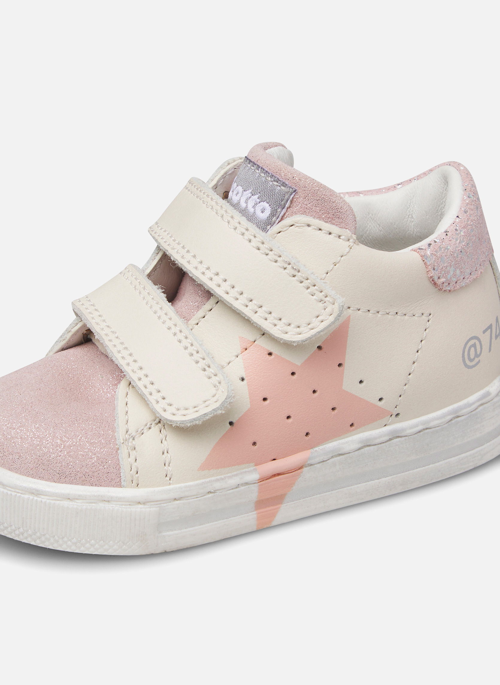 Baskets basses Sneakers SALAZAR 3 VL Blanc crème-Rose fille blanc Falcotto Baskets basses Sneakers SALAZAR 3 VL Blanc crème-Rose fille blanc Blanc