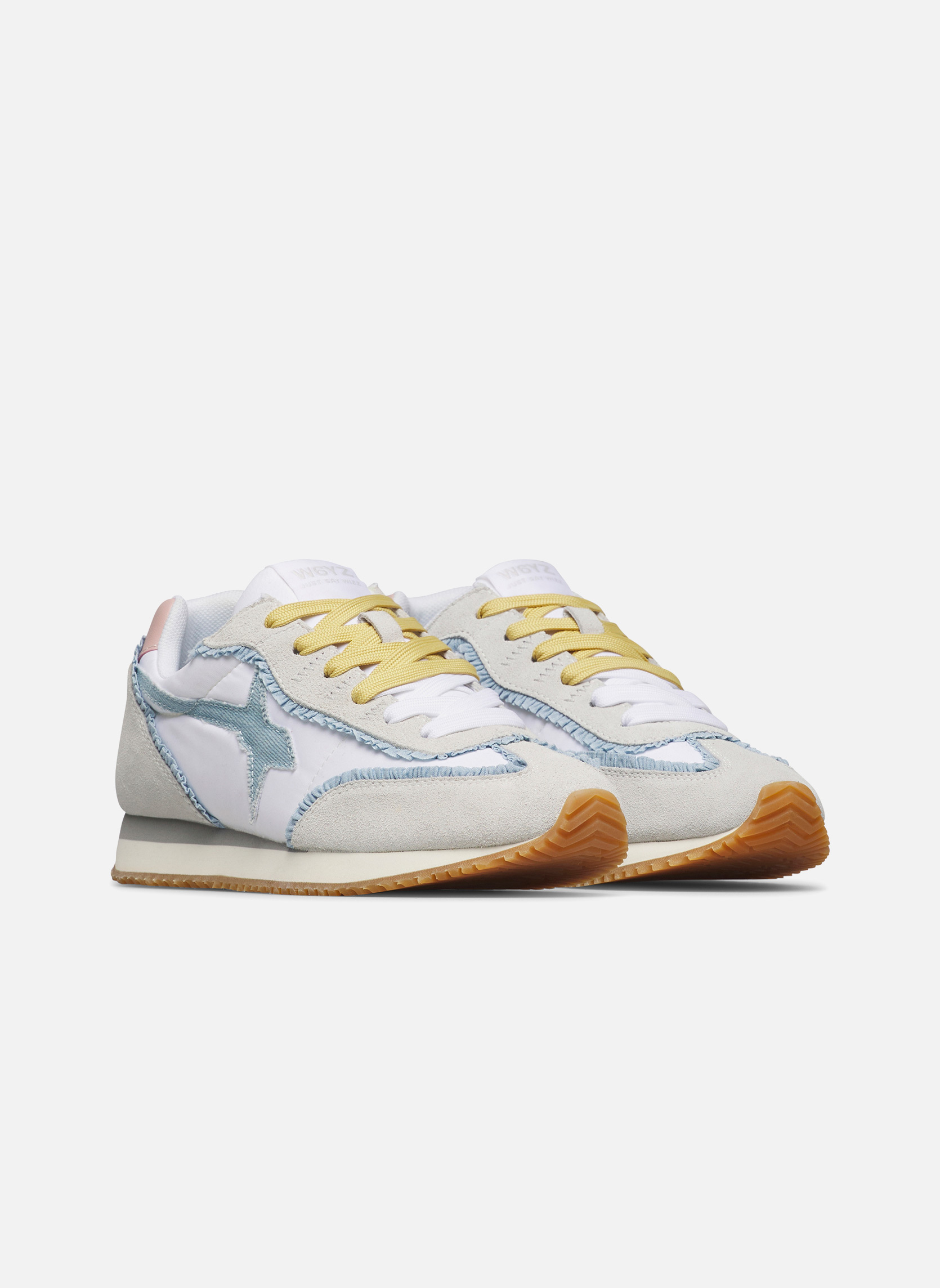 Baskets basses Sneakers SAMOA-UNI. Céleste-Céleste homme blanc W6YZ Baskets basses Sneakers SAMOA-UNI. Céleste-Céleste homme blanc Blanc & bleu