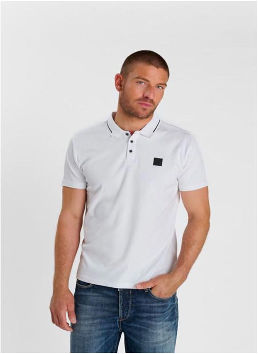 Le temps des cerises Polos Polo OARON White homme blanc