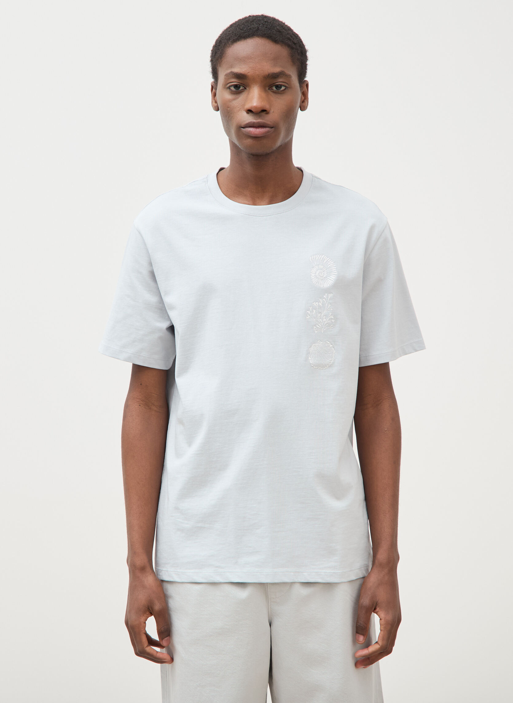 Tee-shirts TEESANDH homme gris Bonobo Tee-shirts TEESANDH homme gris Gris clair