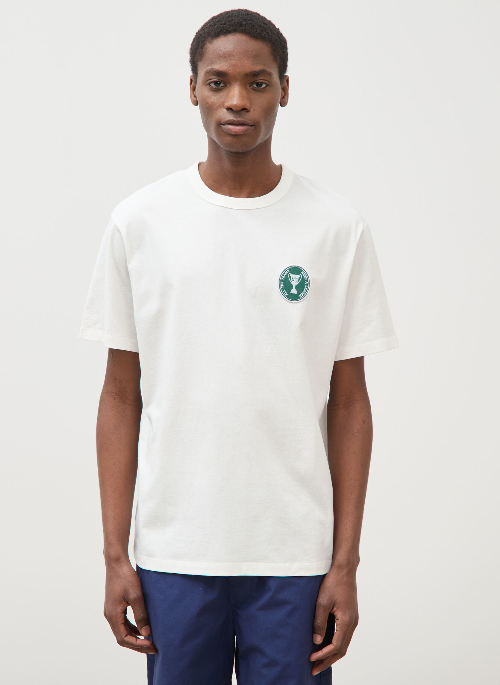 Tee-shirts TEEPATCHBOUH homme blanc Bonobo Tee-shirts TEEPATCHBOUH homme blanc Blanc