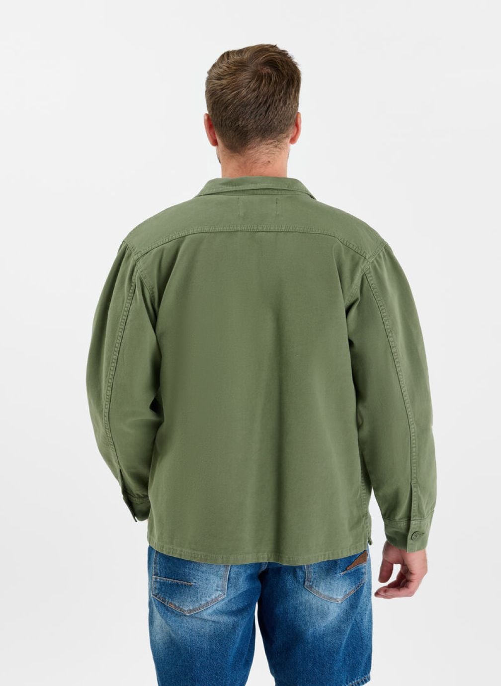 Chemises Surchemise LORD Khaki homme vert Le temps des cerises Chemises Surchemise LORD Khaki homme vert Kaki
