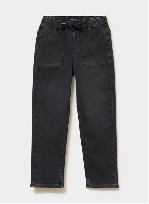 CREEKS Jeans droits CRE2DENJOGGER garçon noir