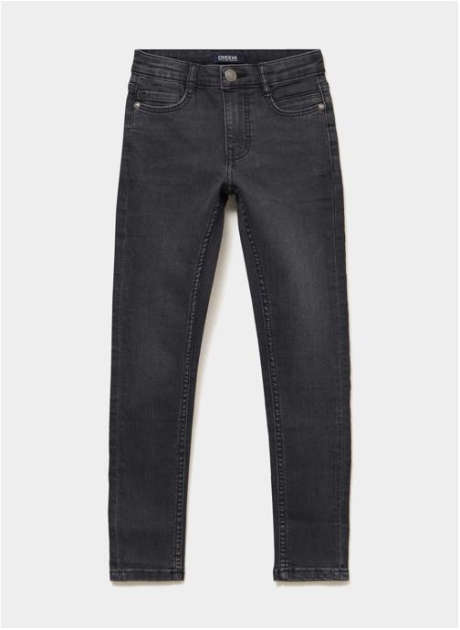 CREEKS Jeans droits CRE2HASHSKIN garçon noir