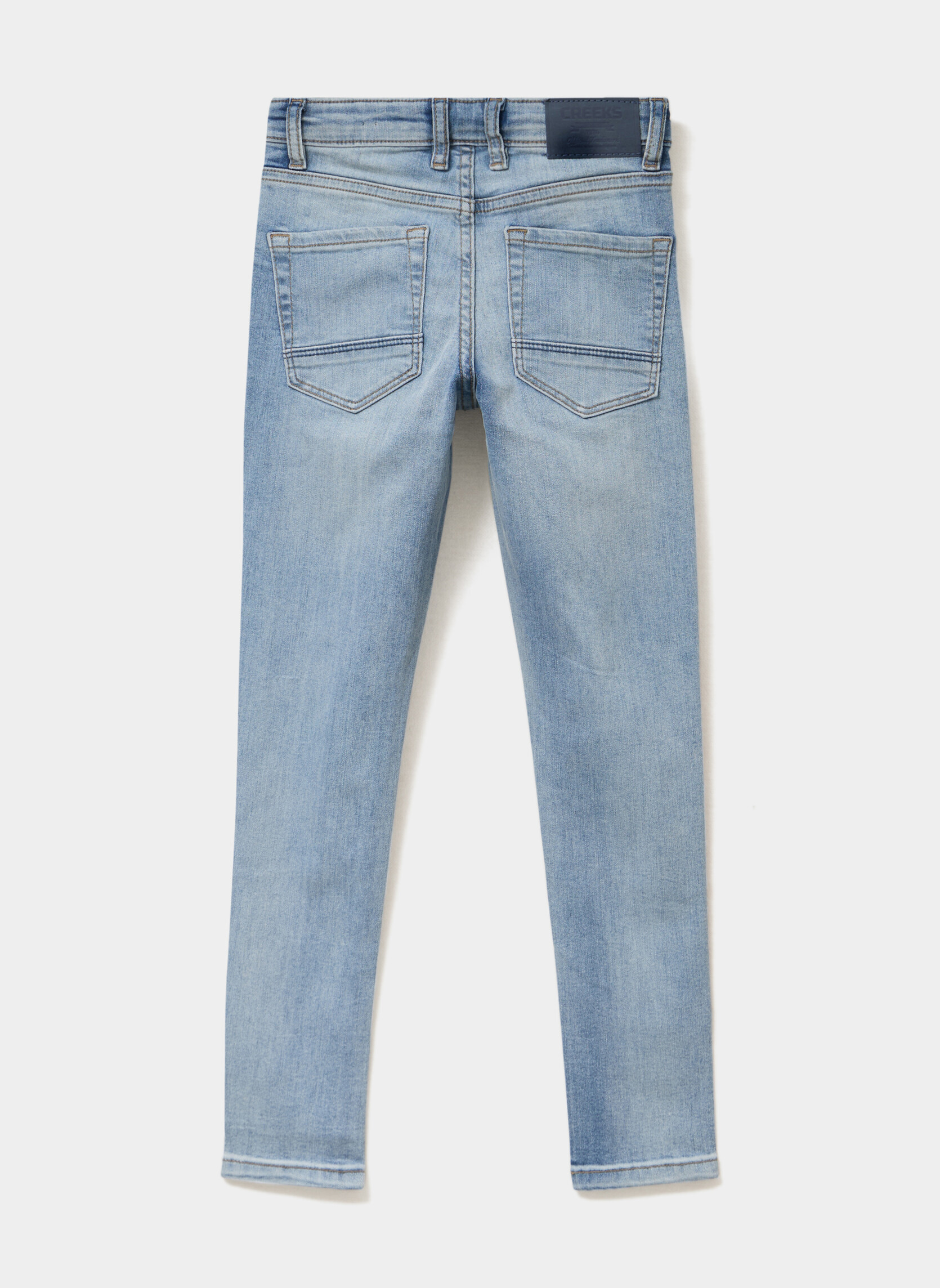 Jeans droits CRE2HASHSKIN garçon bleu CREEKS Jeans droits CRE2HASHSKIN garçon bleu Bleu clair